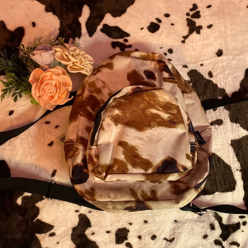 COW PRINT MINI BACKPACK